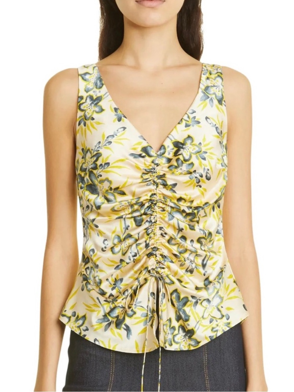 CINQ A SEPT FLORAL PRINT TOP